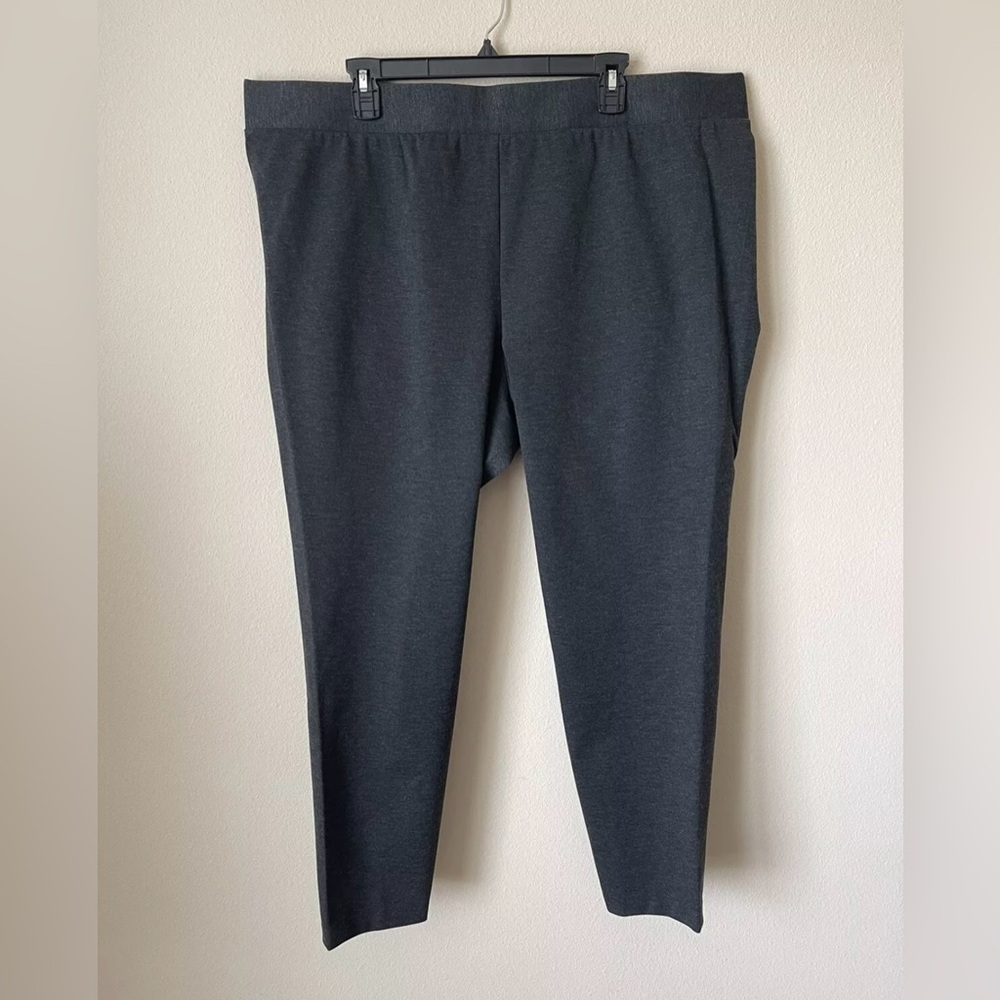 Turo by Vince Camuto Women’s Grey Pull On Stretch High Waist Ankle Pants s 3X